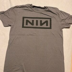 Gray NIN Logo Men's T-Shirt